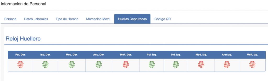 Información de Personal
